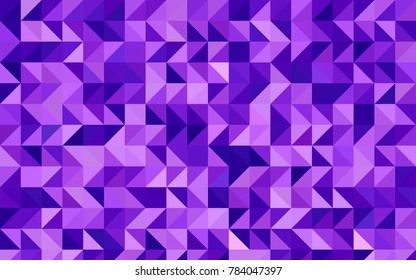 Light Purple, Pink vector blurry triangle background. Creative illustration in halftone style with gradient. The elegant pattern can be used as part of a brand book.
