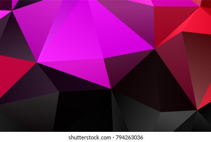 Light Purple, Pink vector blurry triangle template. A vague abstract illustration with gradient. Brand-new style for your business design.