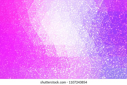 Light Purple, Pink vector christmas postcard low polygon background. Illustration consisting of triangles. Abstract triangular polygonal origami or crystal design of New Year celebration.