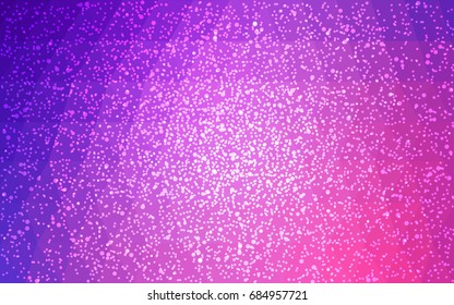 Light Purple, Pink vector christmas polygon background. Low poly Illustration consisting of triangles with snowflakes. Texture background of New Year celebration.