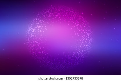 Light Purple, Pink vector colorful abstract background. Creative illustration in halftone style with gradient. New style for your business design.