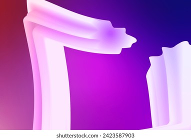 Light Purple, Pink vector colorful blur backdrop. A completely new colored illustration in blur style. New way of your design.