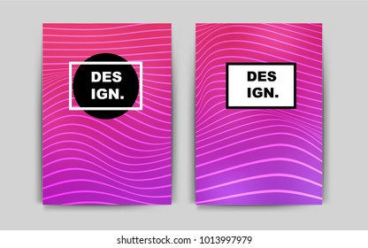 Light Purple, Pink vector cover for Envelopes. Beautiful colored sample in A4 size. Beautiful design for cover of notepads.