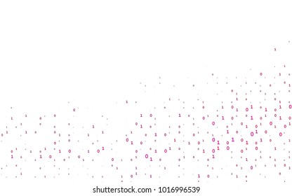 Light Purple, Pink vector cover with mathematic symbols. Shining colorful illustration with isolated Digit signs. Template can be used as a background for ads of typography.