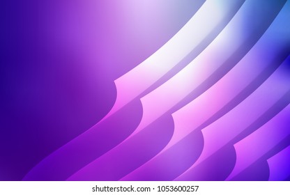 Light Purple, Pink vector cover with stright stripes. Modern geometrical abstract illustration with Lines. Pattern for your busines websites.