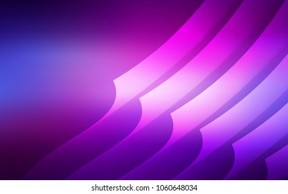 Light Purple, Pink vector cover with stright stripes. Blurred decorative design in simple style with lines. Template for your beautiful backgrounds.