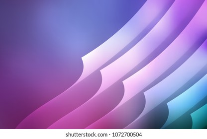 Light Purple, Pink vector cover with stright stripes. Blurred decorative design in simple style with lines. Best design for your ad, poster, banner.