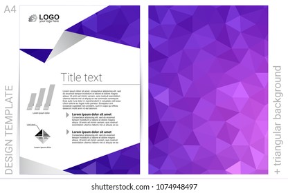 Light Purple, Pink vector  cover for Envelopes. Web interface on abstract background with colorful gradient. Beautiful design for cover of notepads.