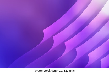 Light Purple, Pink vector cover with stright stripes. Glitter abstract illustration with colored sticks. The pattern for ad, booklets, leaflets.