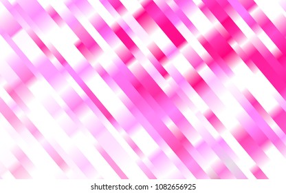 Light Purple, Pink vector cover with long lines. Decorative shining illustration with lines on abstract template. Best design for your ad, poster, banner.