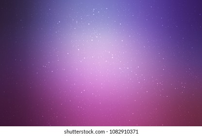 Light Purple, Pink vector cover with astronomical stars. Shining colored illustration with bright astronomical stars. Pattern for astrology websites.