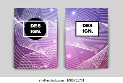 Light Purple, Pink vector cover for Envelopes. Abstract booklet on colored background with gradient. Pattern for beautiful business cards, folders.
