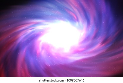 Light Purple, Pink vector cover with astronomical stars. Blurred decorative design in simple style with galaxy stars. Pattern for futuristic ad, booklets.