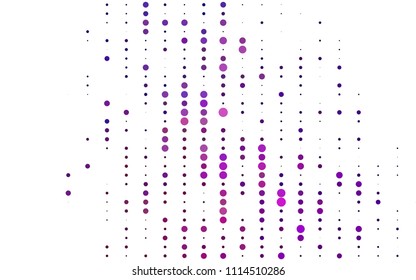Light Purple, Pink vector  cover with spots. Glitter abstract illustration with blurred drops of rain. The pattern can be used for ads, leaflets of liquid.