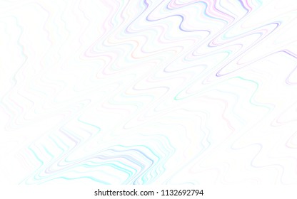 Light Purple, Pink vector cover with stright stripes. Lines on blurred abstract background with gradient. Pattern for your busines websites.