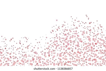 Light Purple, Pink vector cover with small and big stars. Stars on blurred abstract background with gradient. The pattern can be used for websites.