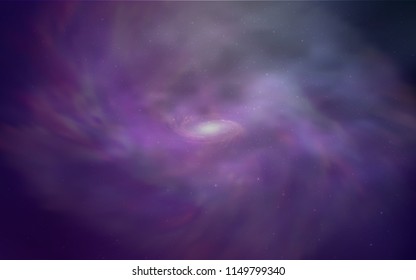 Light Purple, Pink vector cover with astronomical stars. Modern abstract illustration with Big Dipper stars. Best design for your ad, poster, banner.