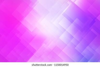Light Purple, Pink vector cover with stright stripes. Lines on blurred abstract background with gradient. Pattern for ads, posters, banners.