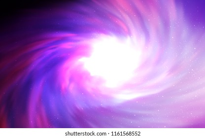 Light Purple, Pink vector cover with astronomical stars. Space stars on blurred abstract background with gradient. Pattern for astronomy websites.