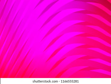 Light Purple, Pink vector cover with long lines. Glitter abstract illustration with colored sticks. The pattern can be used as ads, poster, banner for commercial.