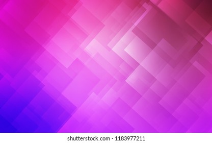Light Purple, Pink vector cover with stright stripes. Lines on blurred abstract background with gradient. The pattern for ad, booklets, leaflets.