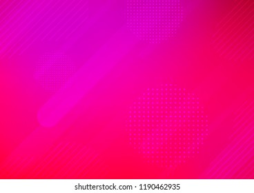 Light Purple, Pink vector cover with rounded stripes, dots. Shining colored illustration with rounded stripes, dots. The pattern can be used for websites.