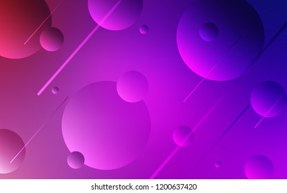 Light Purple, Pink vector cover with spots. Beautiful colored illustration with blurred circles in nature style. Pattern can be used for ads, leaflets.