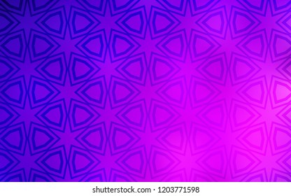 Light Purple, Pink vector cover with small and big stars. Blurred decorative design in simple style with stars. Pattern for websites, landing pages.