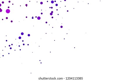 Light Purple, Pink vector cover with circles. Abstract illustration with colored bubbles in nature style. Design for business adverts.