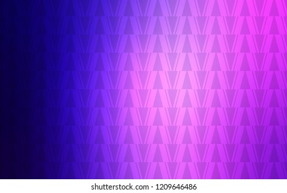 Light Purple, Pink vector cover with polygonal style. Decorative design in abstract style with triangles. Pattern for commercials.