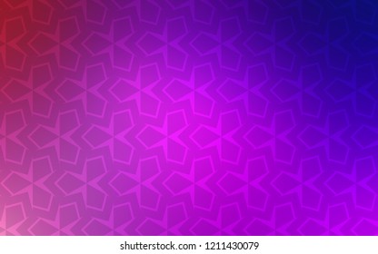 Light Purple, Pink vector cover in polygonal style. Modern abstract illustration with colorful rectangles. Pattern for commercials.