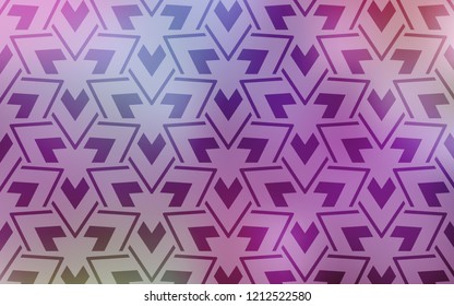 Light Purple, Pink vector cover with polygonal style. Decorative design in abstract style with triangles. Smart design for your adverts.