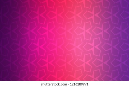 Light Purple, Pink vector cover in polygonal style. Abstract gradient illustration with rectangles. Best design for your ad, poster, banner.