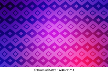Light Purple, Pink vector cover in polygonal style. Abstract gradient illustration with rectangles. The template can be used as a background.