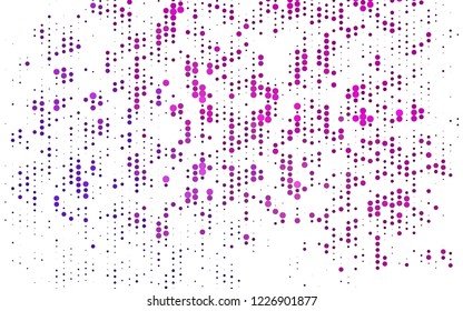 Light Purple, Pink vector cover with spots. Modern abstract illustration with colorful water drops. Pattern of water, rain drops.