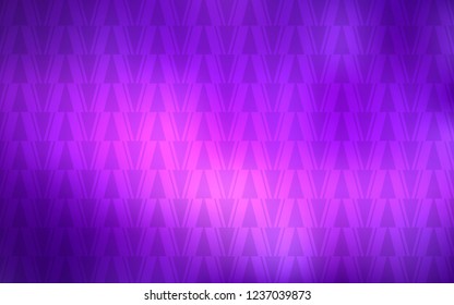 Light Purple, Pink vector cover with polygonal style. Illustration with set of colorful triangles, lines. Pattern for websites.
