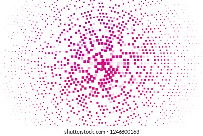 Light Purple, Pink vector cover in polygonal style. Glitter abstract illustration with rectangular shapes. Best design for your ad, poster, banner.