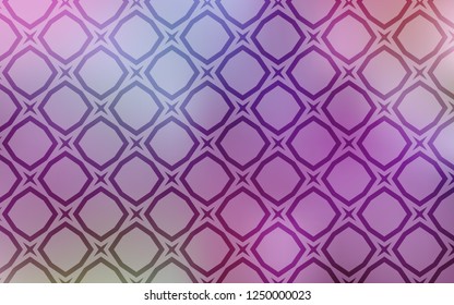 Light Purple, Pink vector cover with small and big stars. Glitter abstract illustration with colored stars. Pattern for websites, landing pages.