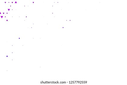 Light Purple, Pink vector cover in polygonal style. Beautiful illustration with triangles in nature style. Pattern can be used for websites.
