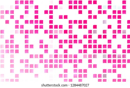 Light Purple, Pink vector cover in polygonal style. Decorative design in abstract style with rectangles. Best design for your ad, poster, banner.
