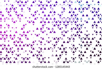 Light Purple, Pink vector cover in polygonal style. Glitter abstract illustration with triangular shapes. Modern template for your landing page.