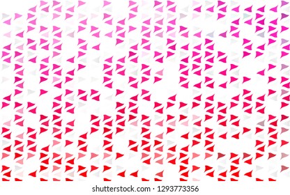Light Purple, Pink vector cover in polygonal style. Decorative design in abstract style with triangles. Modern template for your landing page.