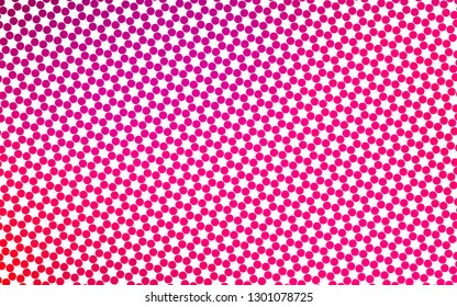 Light Purple, Pink vector cover with spots. Modern abstract illustration with colorful water drops. Pattern for ads, leaflets.