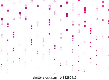 Light Purple, Pink vector cover with polygonal style. Beautiful illustration with rectangles and squares. Background for cell phones.