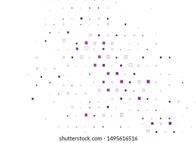 Light Purple, Pink vector cover with polygonal style. Glitter abstract illustration with rectangular shapes. Background for cell phones.