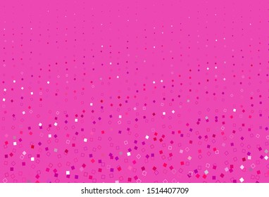 Light Purple, Pink vector cover with polygonal style. Illustration with set of colorful rectangles. Smart design for your business advert.