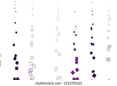Light Purple, Pink vector cover with polygonal style. Decorative design in abstract style with rectangles. Pattern for websites, landing pages.