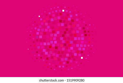 Light Purple, Pink vector cover in polygonal style. Illustration with set of colorful rectangles. Pattern for commercials.