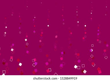 Light Purple, Pink vector cover with polygonal style. Modern abstract illustration with colorful rectangles. Background for cell phones.