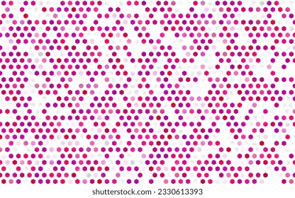 Light Purple, Pink vector cover with set of hexagons. White background with colorful hexagons. Beautiful design for your business advert.